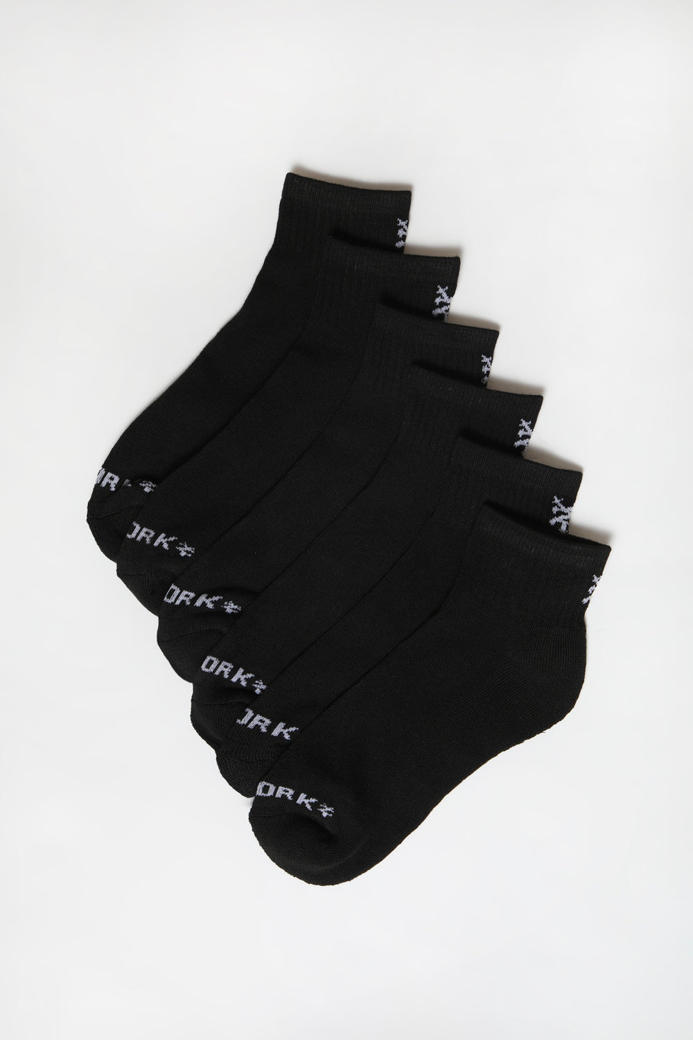 Zoo York Youth Athletic Ankle Socks 6-Pack Black