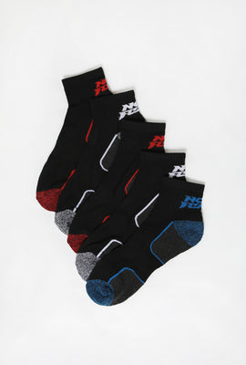 No Fear Youth Athletic Ankle Socks 5-Pack