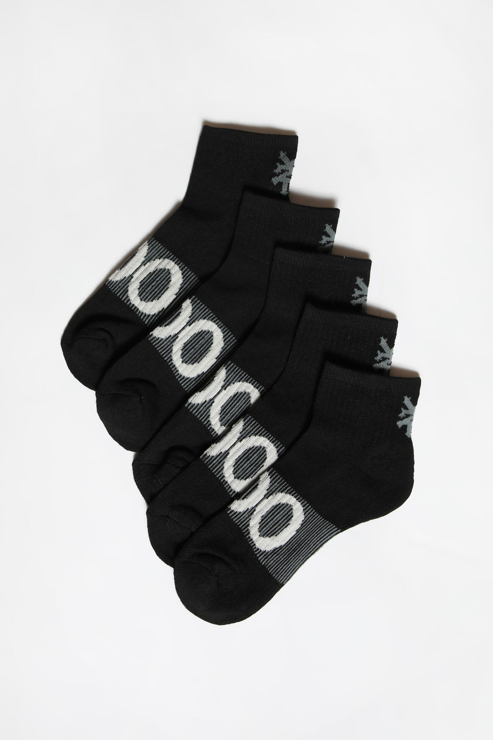 4 Paires de Socquettes Athlétiques Zoo York Junior Noir