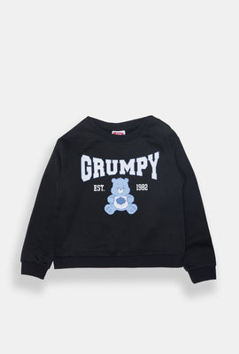 Girls Grumpy Care Bears Graphic Sweatshirt