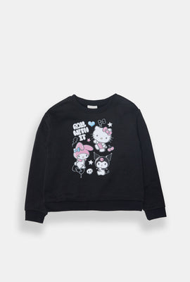 Girls Hello Kitty Roll With It Graphic Sweatshirt