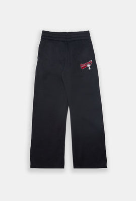 Pantalon de survêtement à jambe large Snoopy fille