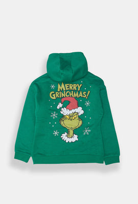 Girls The Grinch Merry Grinchmas Graphic Hoodie