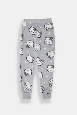 Girls Hello Kitty Sparkle Plush Pajama Pant