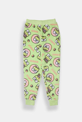 Pantalon de pyjama en peluche Keroppi fille