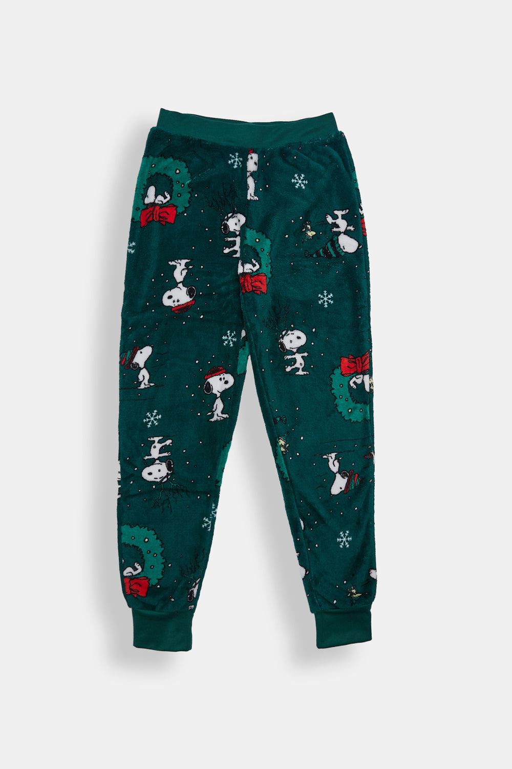 Girls Snoopy Wreath Plush Pajama Pant Girls Snoopy Wreath Plush Pajama Pant - West49