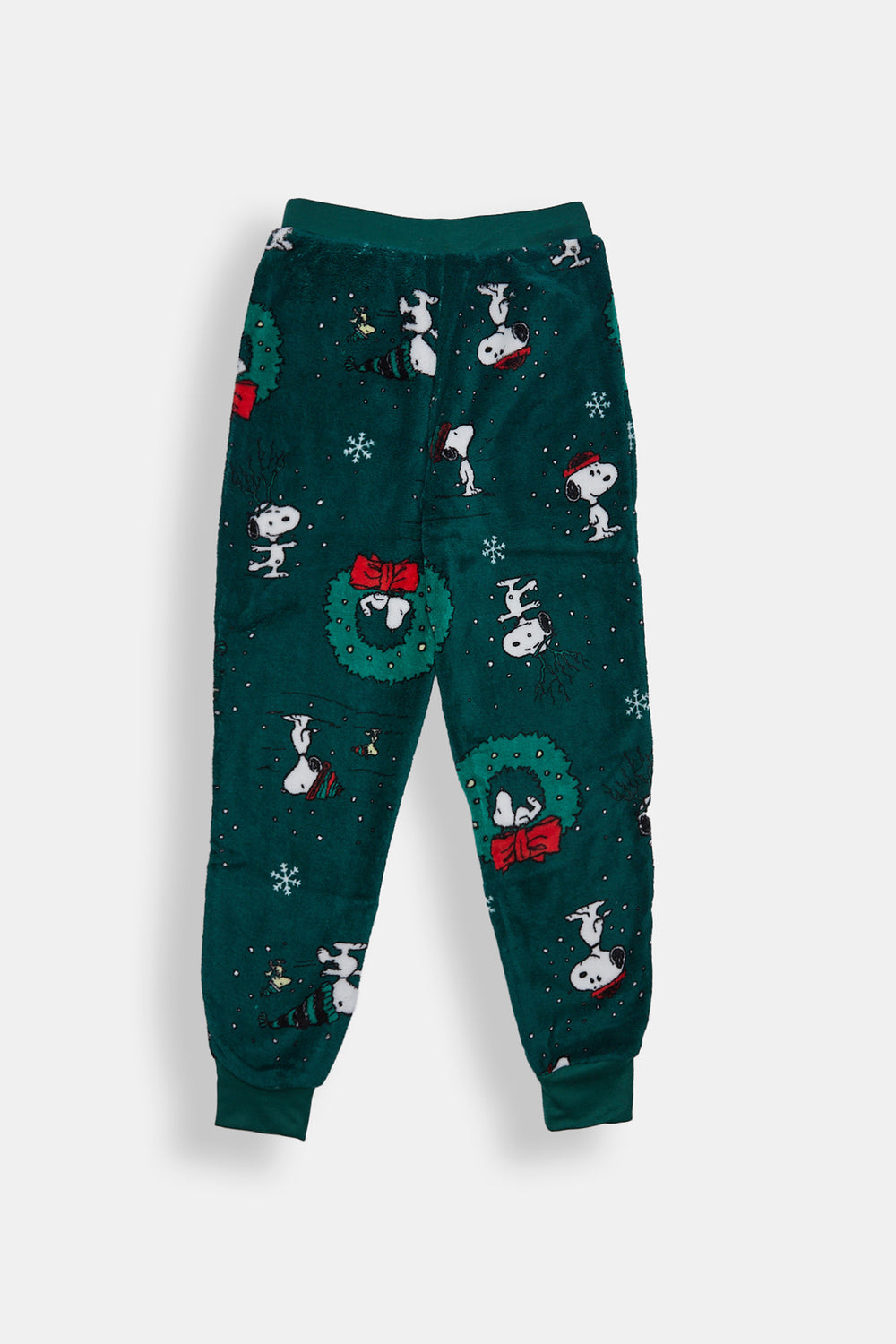 Girls Snoopy Wreath Plush Pajama Pant Girls Snoopy Wreath Plush Pajama Pant - West49