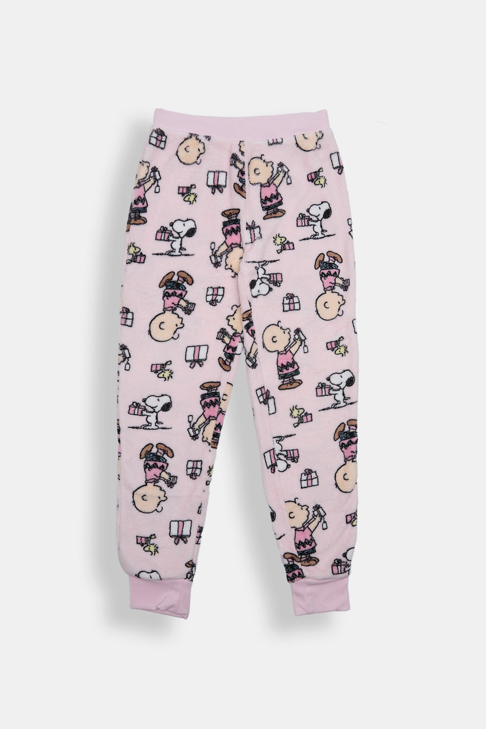 Girls Peanuts Christmas Gift Plush Pajama Pant Girls Peanuts Christmas Gift Plush Pajama Pant