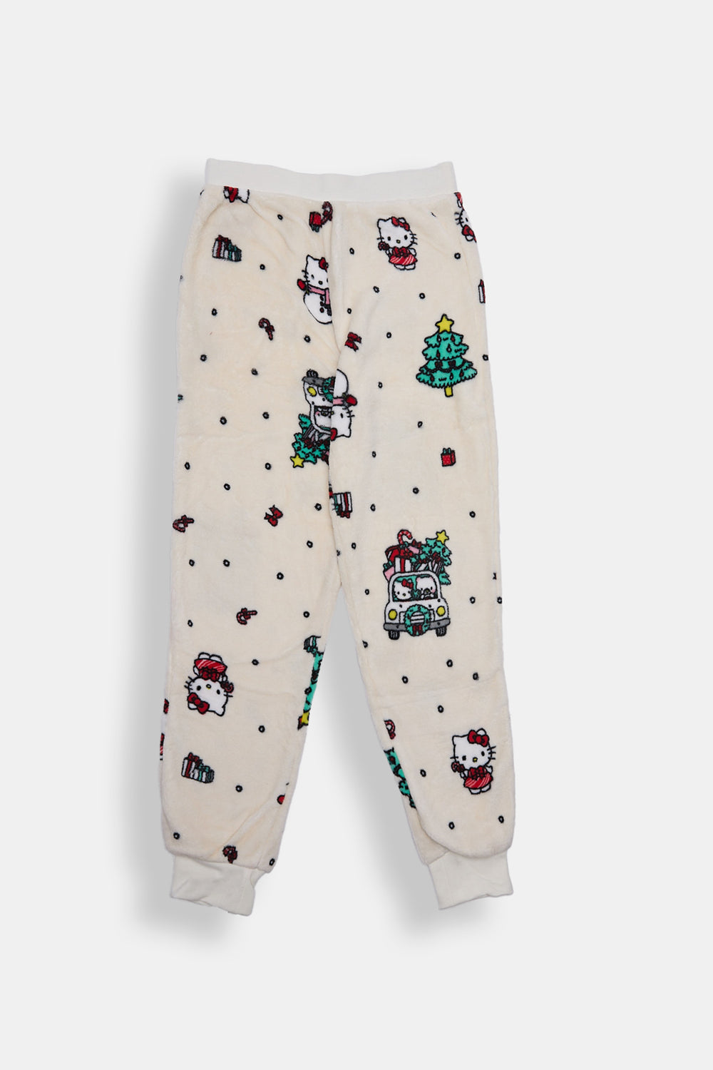 Girls Hello Kitty Christmas Tree Plush Pajama Pant Girls Hello Kitty Christmas Tree Plush Pajama Pant