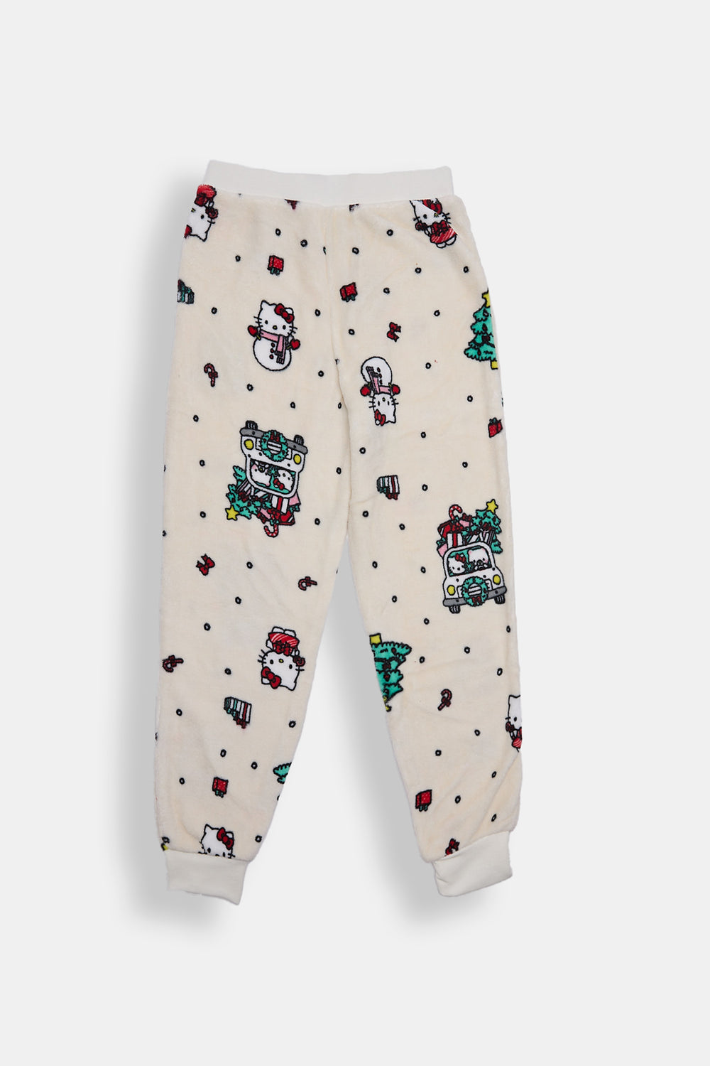 Girls Hello Kitty Christmas Tree Plush Pajama Pant Girls Hello Kitty Christmas Tree Plush Pajama Pant