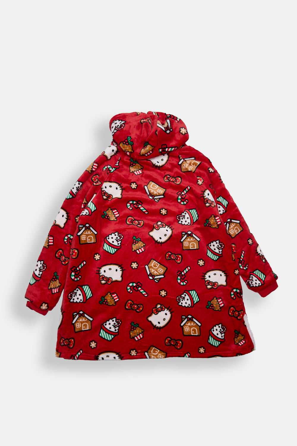 Haut à capuchon couverture imprimé sucre d'orge Hello Kitty fille Haut à capuchon couverture imprimé sucre d'orge Hello Kitty fille