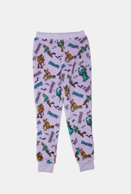 Pantalon de pyjama en peluche d'Halloween Scooby-Doo fille