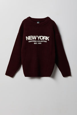 Youth City Graphic Boxy Sweater