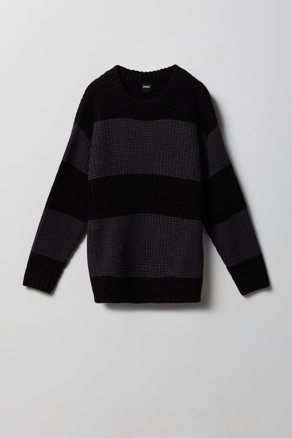 Youth Jacquard Striped Boxy Sweater Youth Jacquard Striped Boxy Sweater
