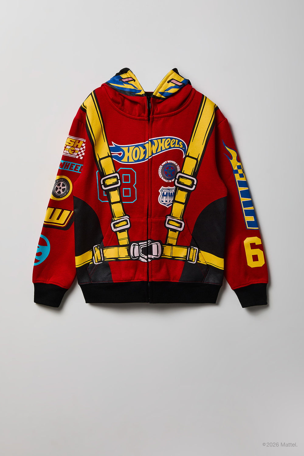 Youth Hot Wheels Peeper Zip-Up Hoodie Youth Hot Wheels Peeper Zip-Up Hoodie