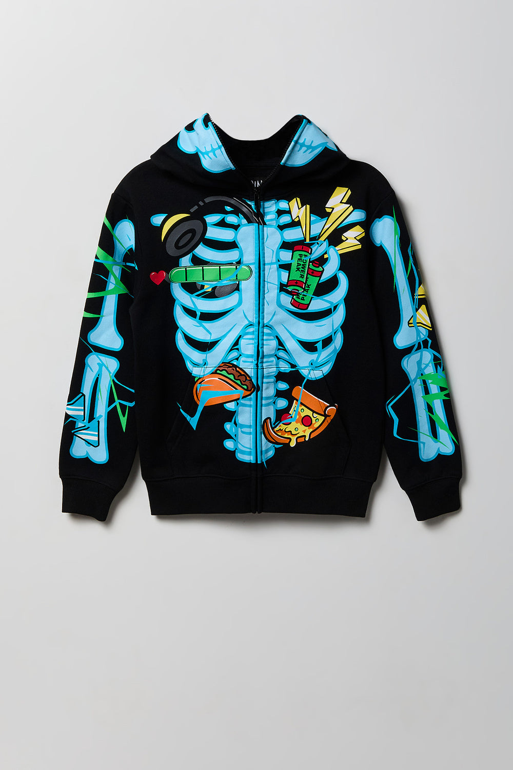 Youth Skeleton Peeper Zip-Up Hoodie Youth Skeleton Peeper Zip-Up Hoodie