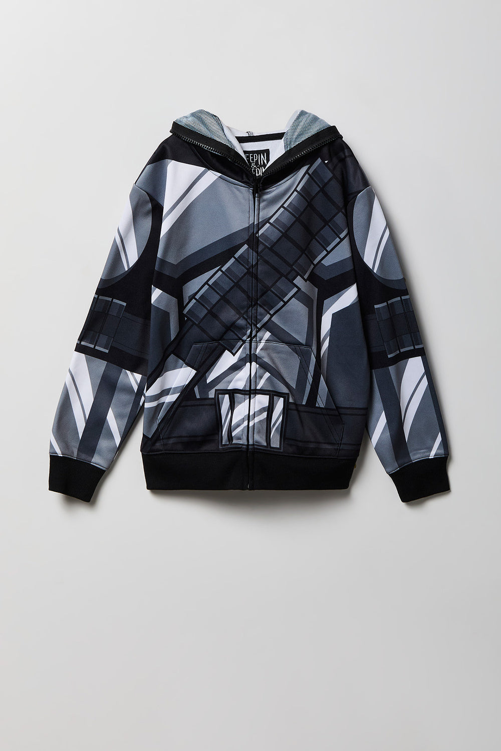 Youth Armour Print Peeper Zip-Up Hoodie Youth Armour Print Peeper Zip-Up Hoodie