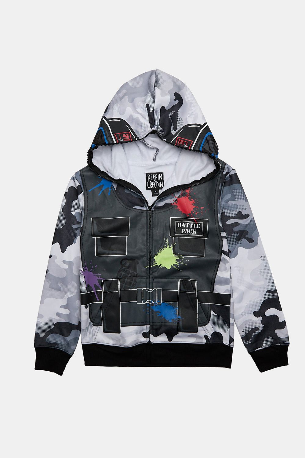 Youth Paintball Zip-Up Peeper Hoodie Youth Paintball Zip-Up Peeper Hoodie