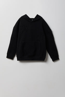 Youth Gothic Font Fleece Hoodie