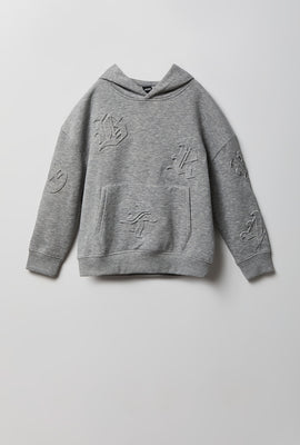 Youth Gothic Font Fleece Hoodie