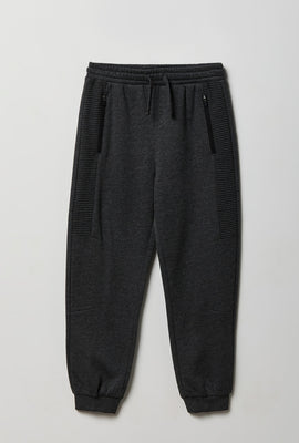 Jogger en molleton style moto junior