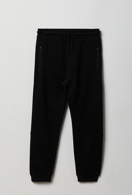 Jogger en molleton à poches zippées junior