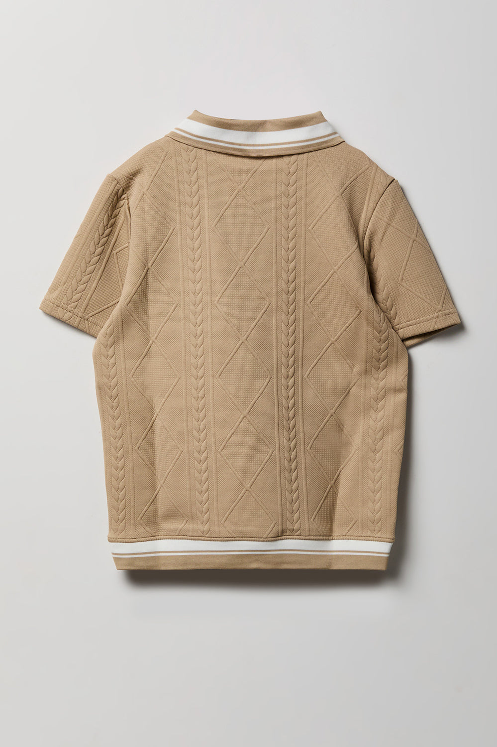 Polo texturé à col Johnny junior Polo texturé à col Johnny junior