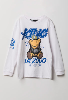 T-shirt à manches longues imprimé junior