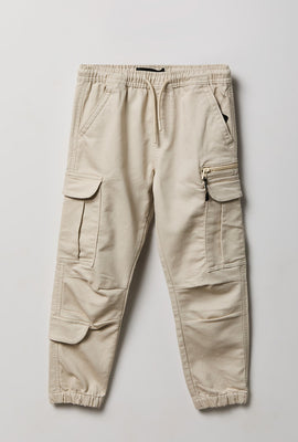 Jogger cargo en tricot doux junior