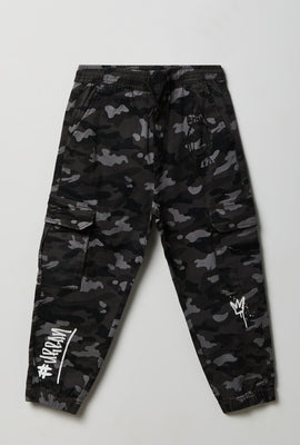 Youth Graphic Cargo Twill Jogger
