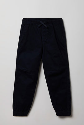 Jogger classique en sergé junior