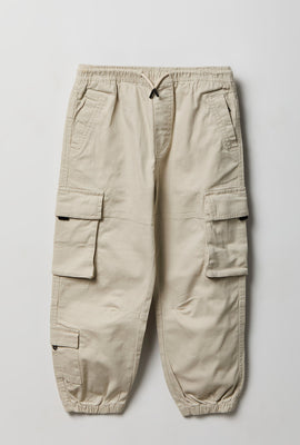 Jogger cargo en sergé junior