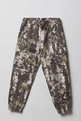 Jogger cargo en sergé junior