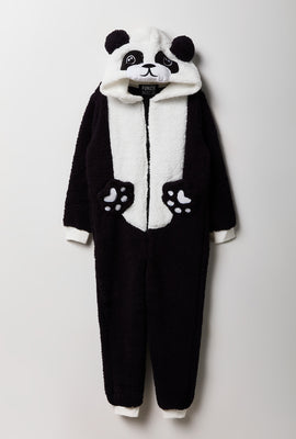 Youth 3D Panda Sherpa Onesie