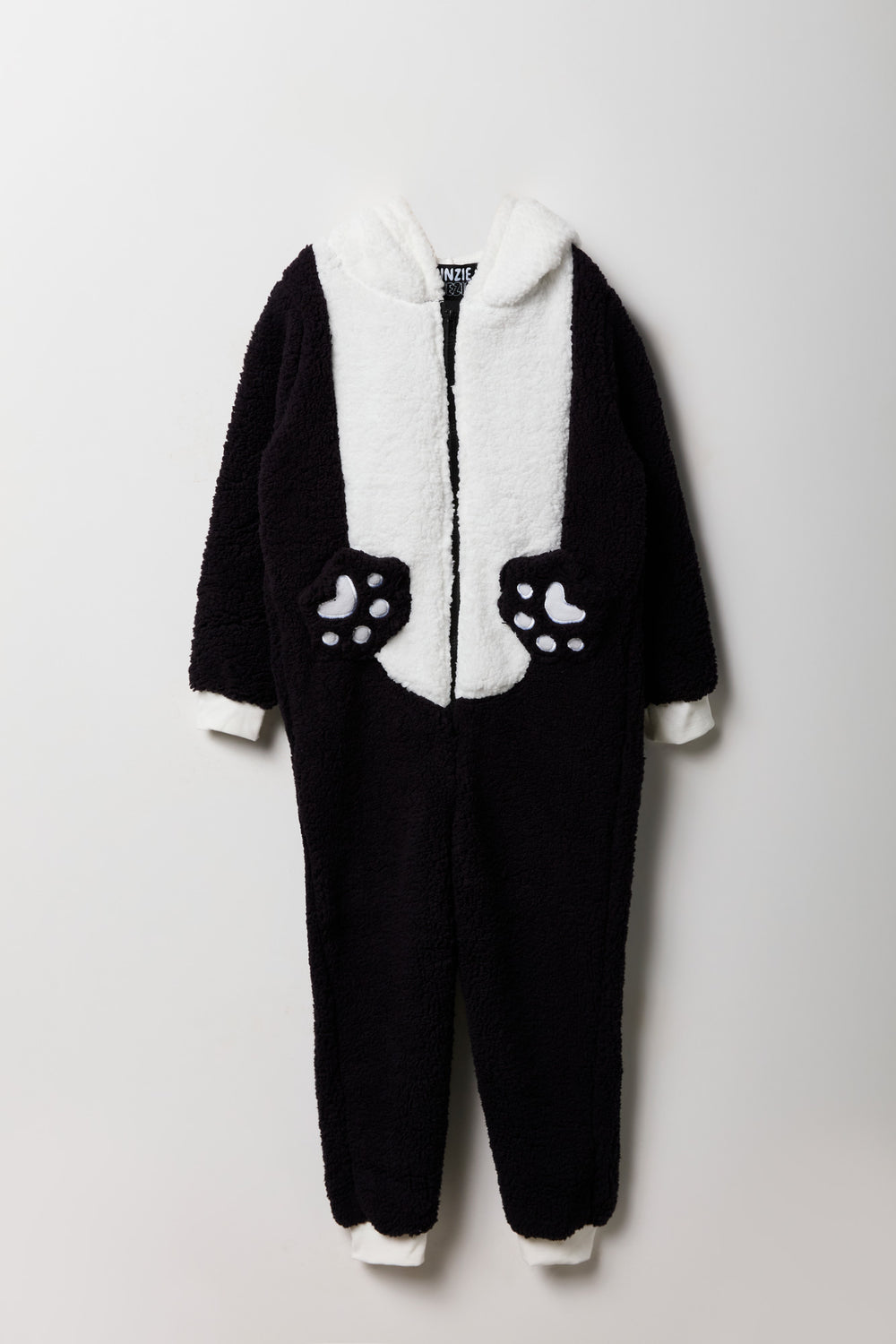 Youth 3D Panda Sherpa Onesie Youth 3D Panda Sherpa Onesie