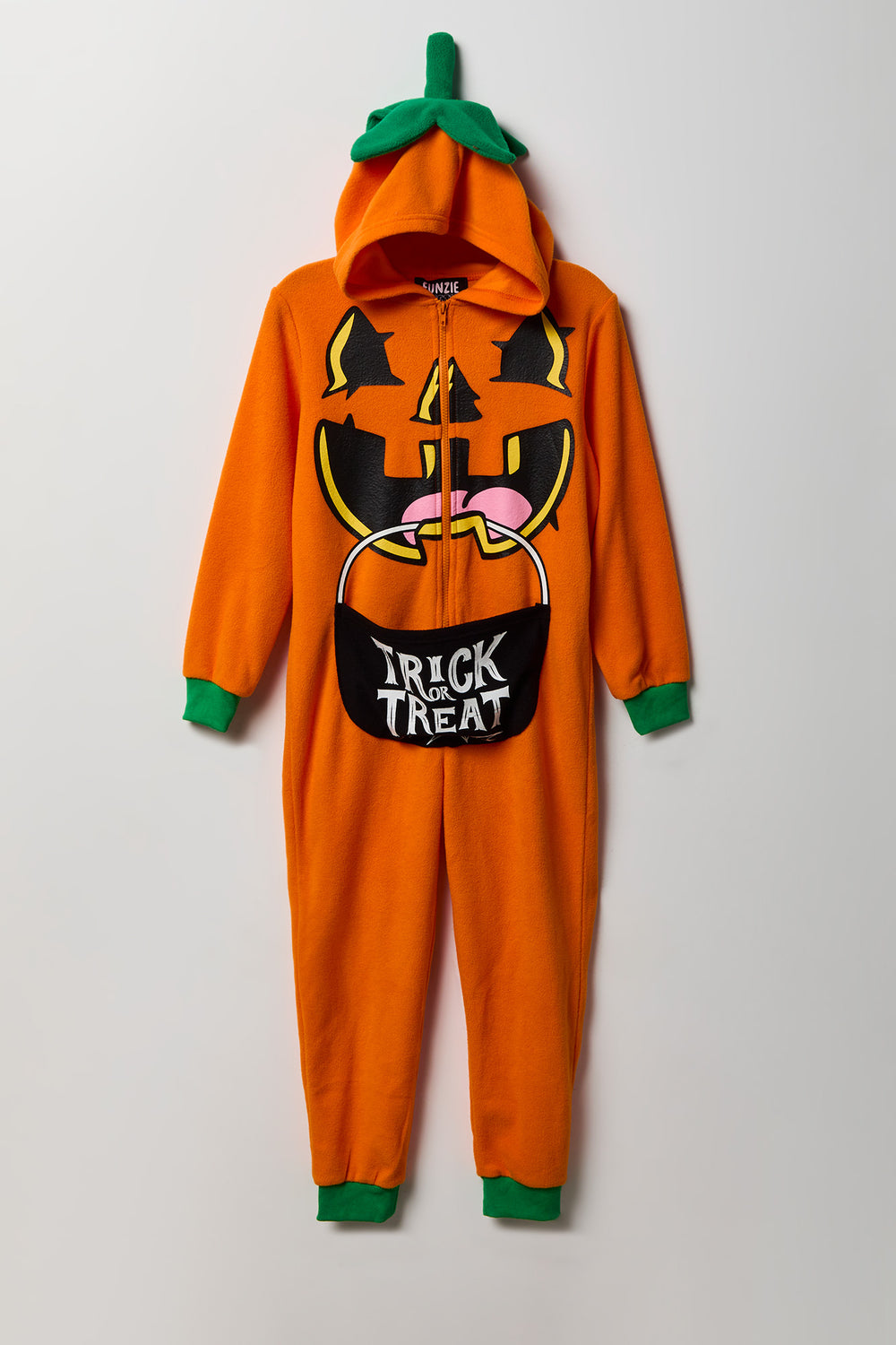 Youth 3D Pumpkin Plush Onesie Youth 3D Pumpkin Plush Onesie