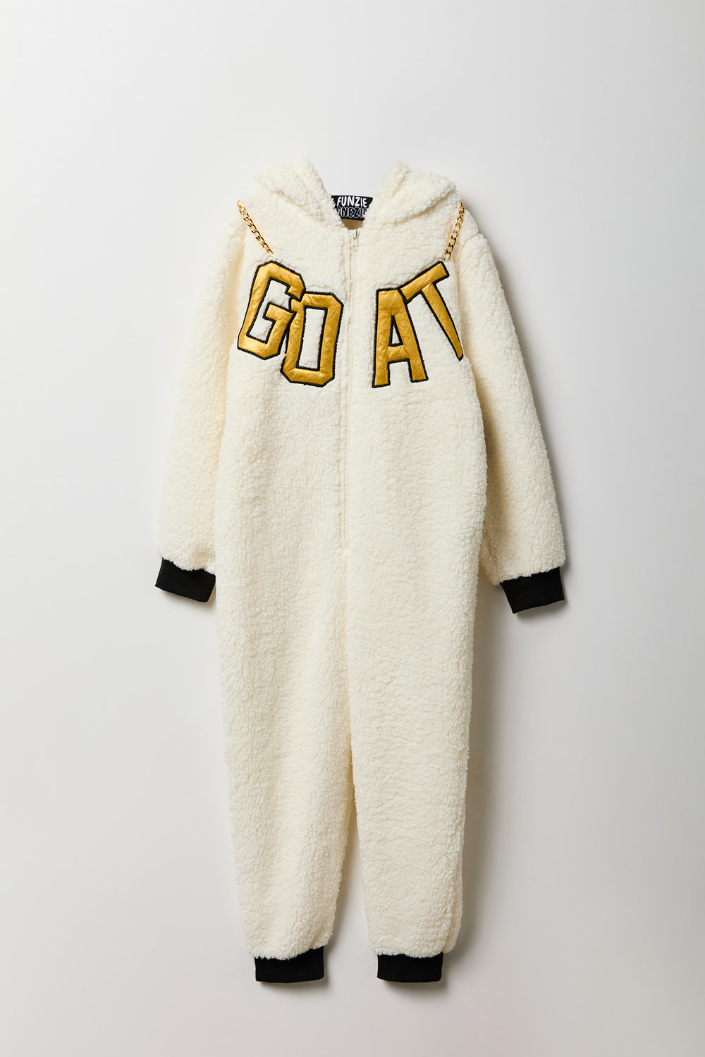 Youth 3D Goat Sherpa Onesie Youth 3D Goat Sherpa Onesie