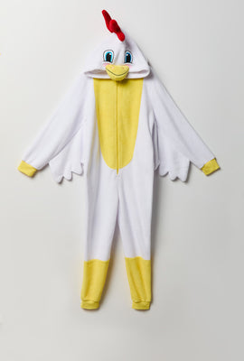 Combinaison en peluche poulet 3D junior