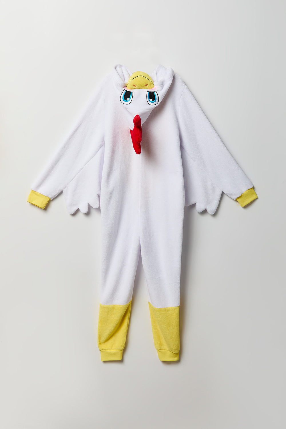 Youth 3D Chicken Plush Onesie Youth 3D Chicken Plush Onesie