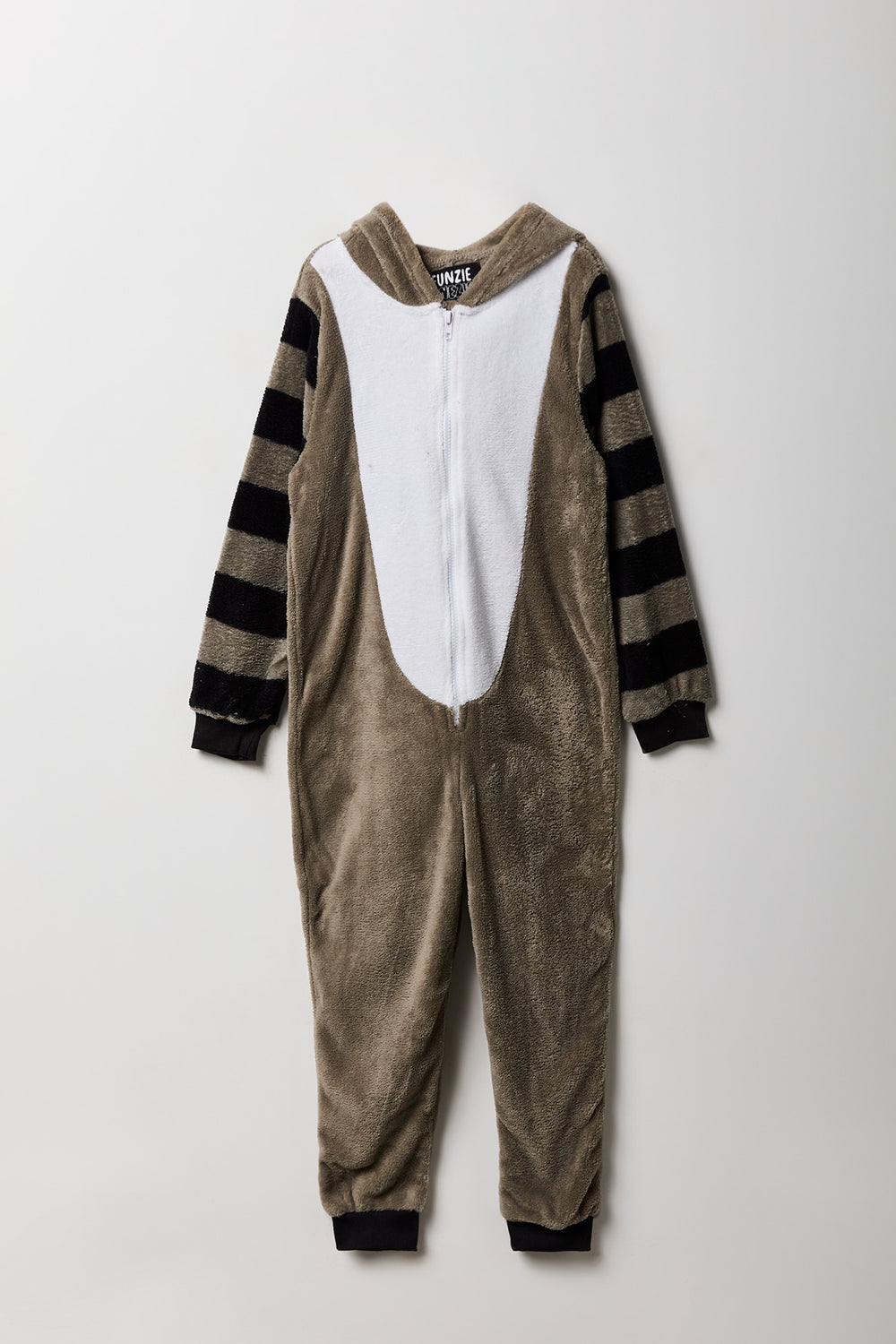 Youth 3D Raccoon Plush Onesie Youth 3D Raccoon Plush Onesie