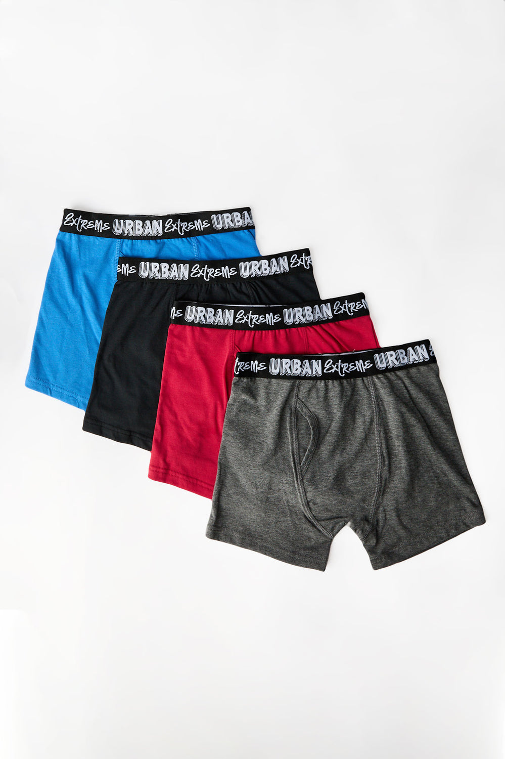 Youth Cotton Boxer Briefs 4-Pack Youth Cotton Boxer Briefs 4-Pack