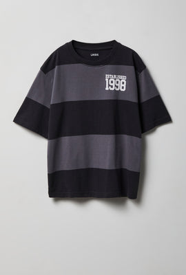 T-shirt rayé imprimé junior