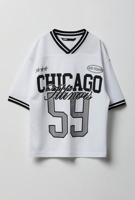 Maillot de de football en maillé imprimé junior