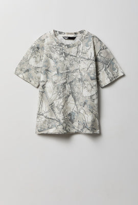 Youth Camo Printed Tee