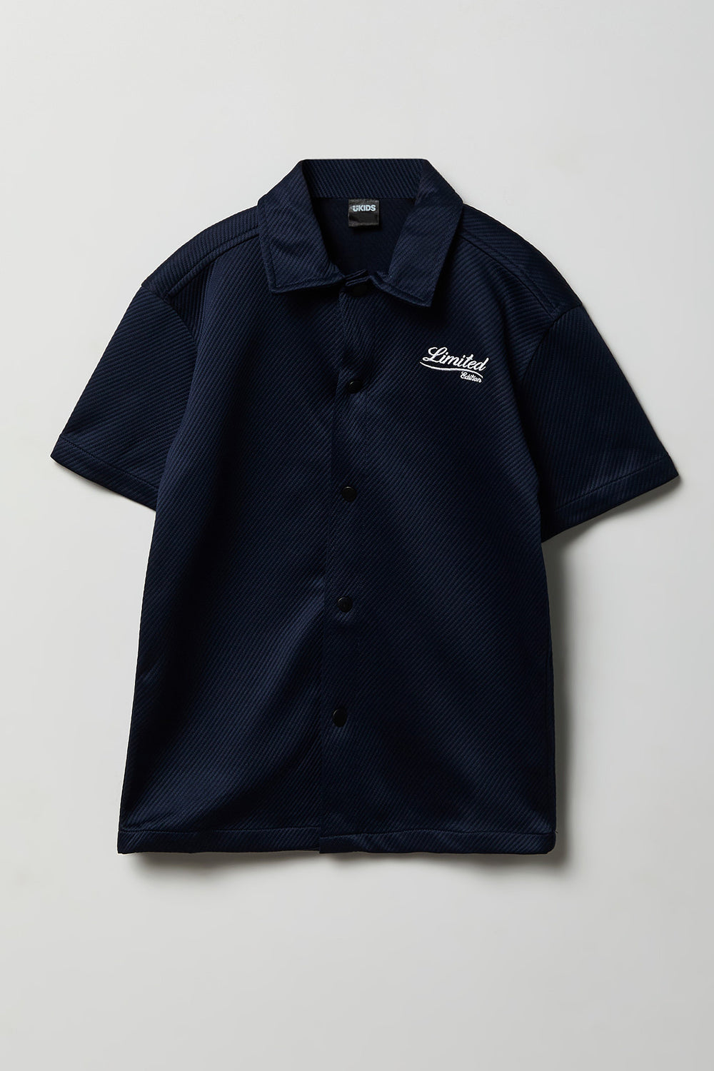 Youth Textured Boxy Button-Up Shirt Youth Textured Boxy Button-Up Shirt