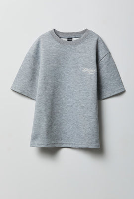 T-shirt texturé brodé junior