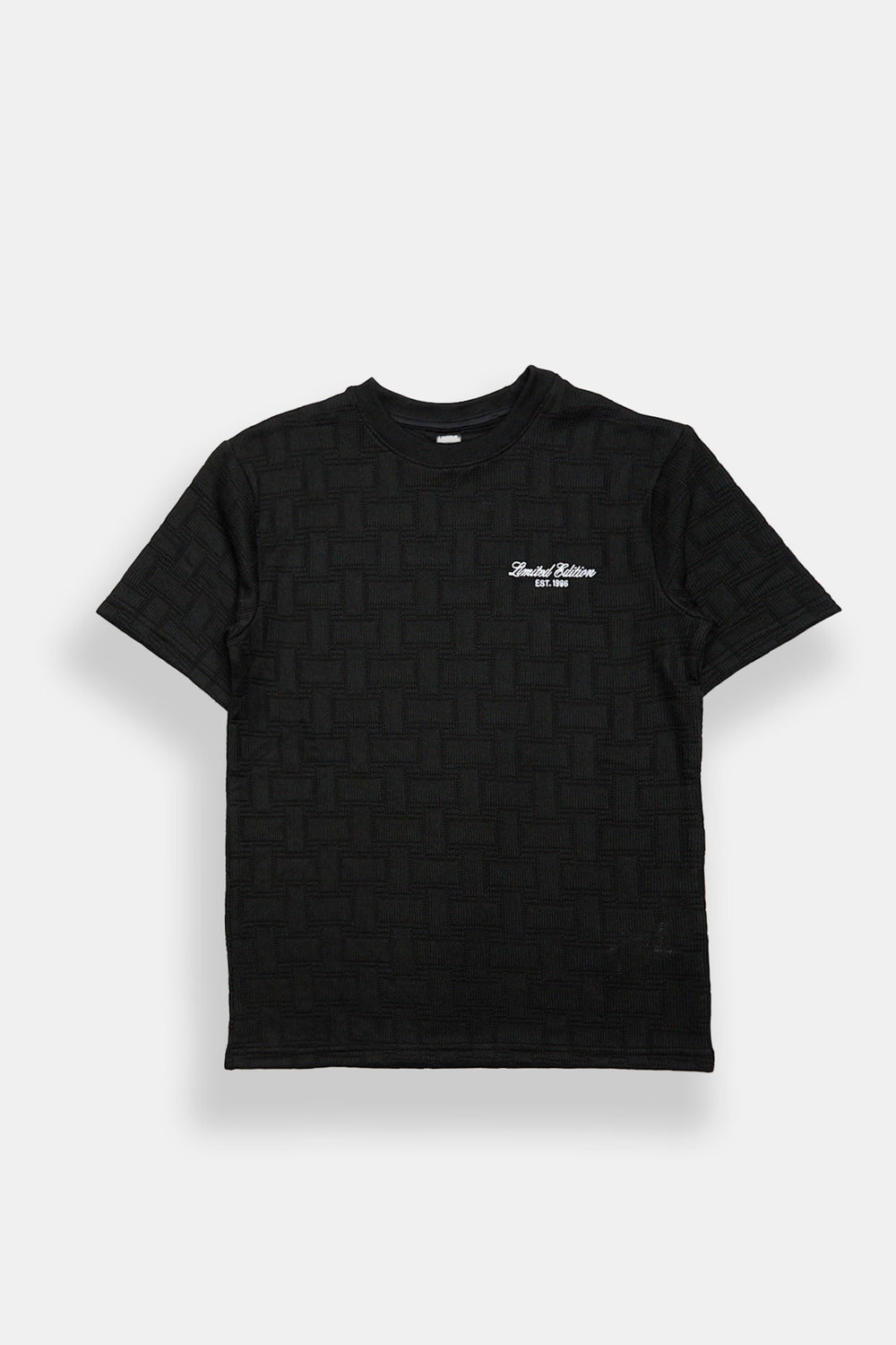 T-shirt brodé en tissu jacquard junior T-shirt brodé en tissu jacquard junior