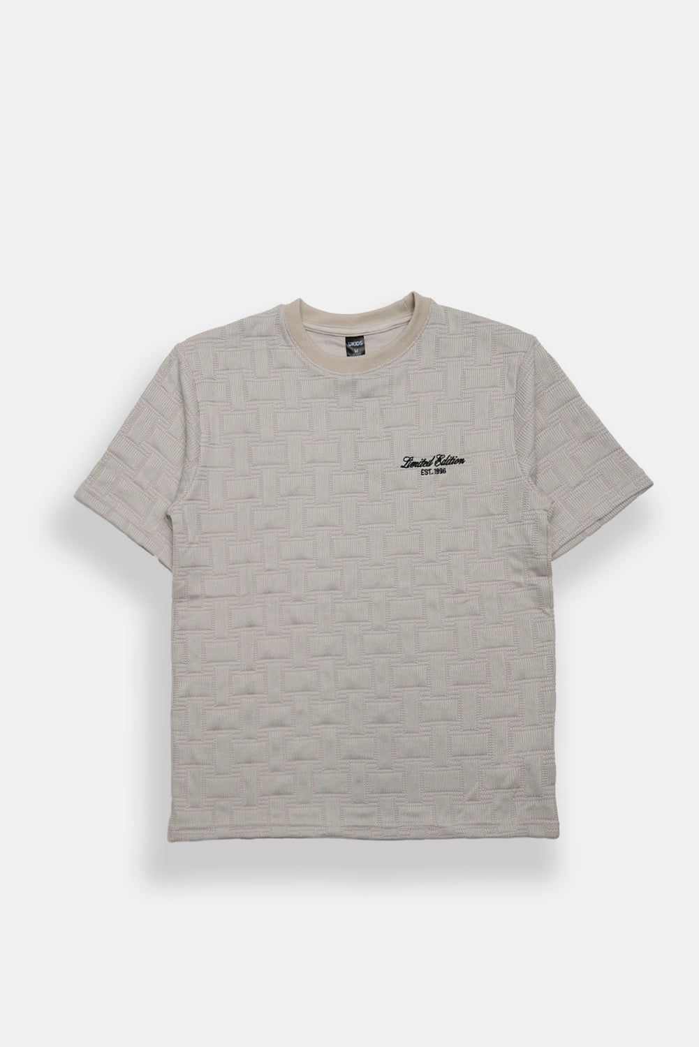 T-shirt brodé en tissu jacquard junior T-shirt brodé en tissu jacquard junior