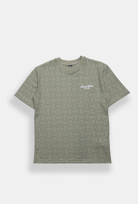 Youth Embroidered Jaquard Tee