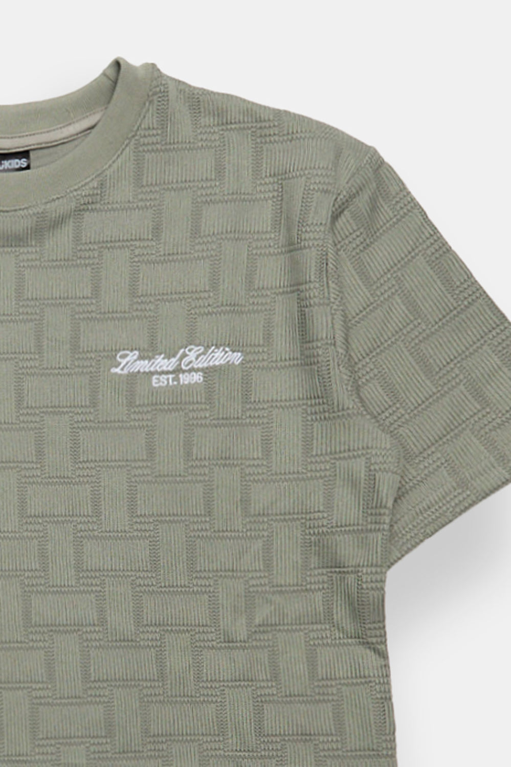 Youth Embroidered Jaquard Tee Youth Embroidered Jaquard Tee